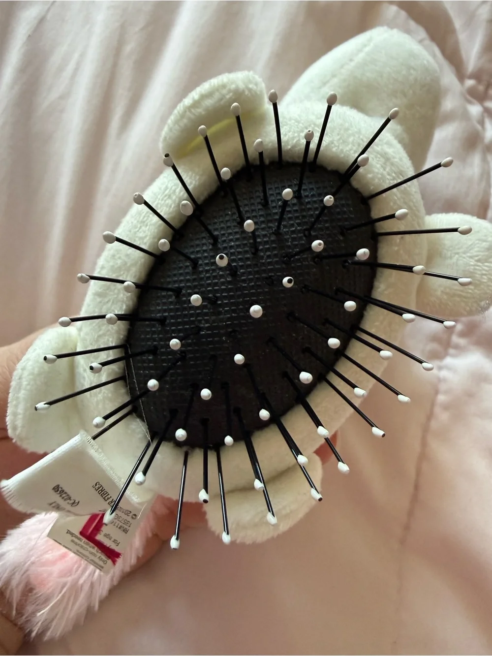 🦄 Cute Plush White Unicorn Small Bristle Hair Brush 🦄